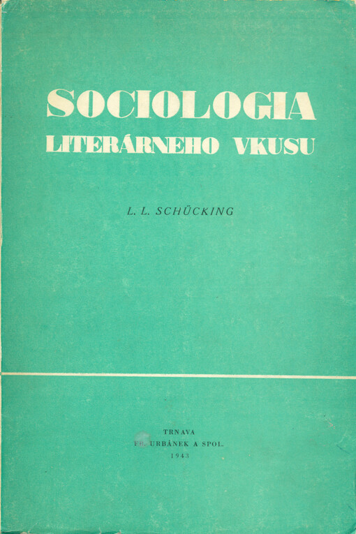 Sociologia literárneho vkusu