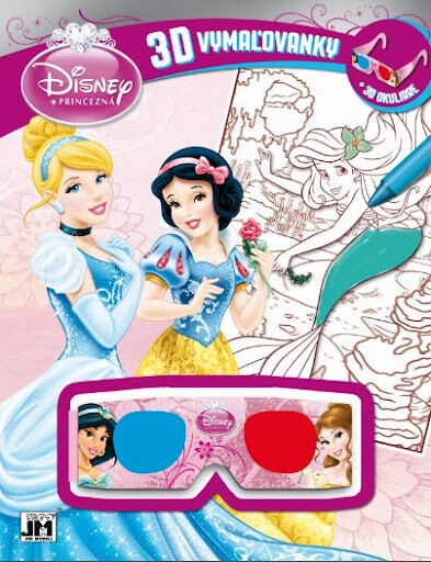 Disney princezná3D vymaľovanky