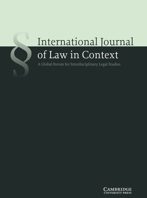 International journal of law in context : a global forum for interdisciplinary legal studies