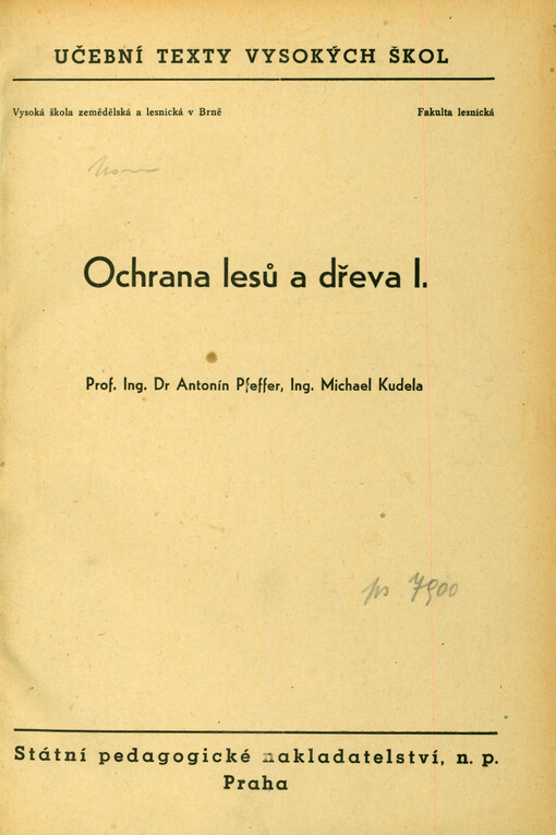 Ochrana lesů a dřeva I.