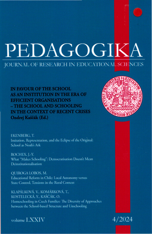 Pedagogika : časopis pro pedagogickou theorii a praxi