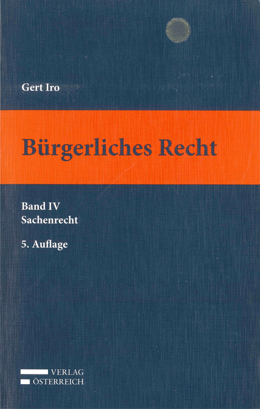 Bürgerliches Recht. Band IV, Sachenrecht