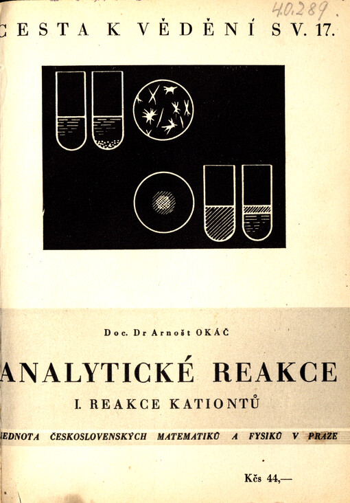 Analytické reakce. I., Reakce kationtů