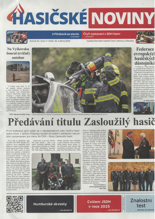 Hasičské noviny :list Sdružení hasičů Čech, Moravy a Slezska