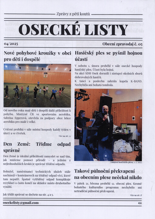 Osecké listy : obecní zpravodaj
