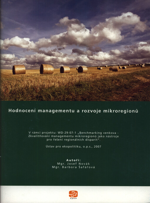 Hodnocení managementu a rozvoje mikroregionů