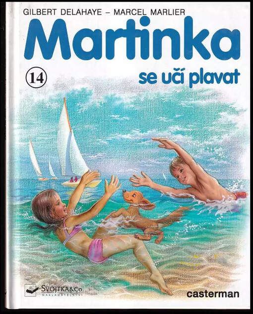 Martinka se učí plavat