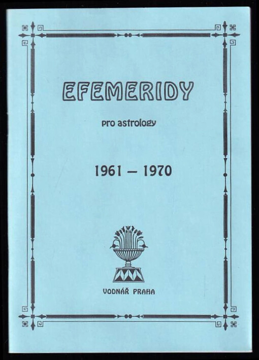 Efemeridy pro astrology 1961-1970