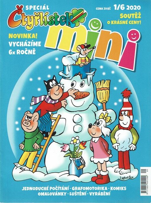 Čtyřlístek mini :jednoduché počítání, grafomotorika, komiks, omalovánky, luštění, vyrábění