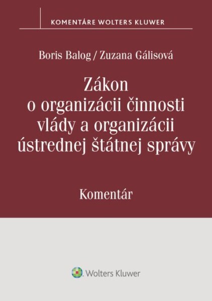 Zákon o organizácii činnosti vlády a organizácii ústrednej štátnej správy