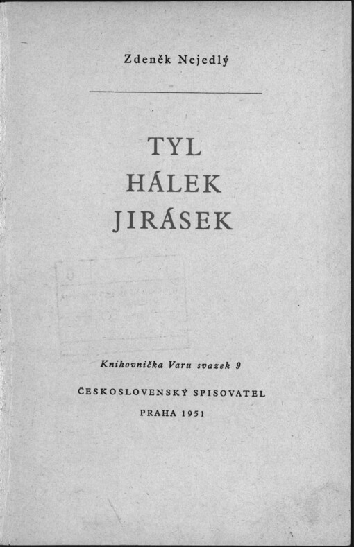Tyl ;Hálek ; Jirásek