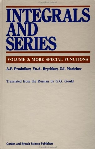 Integrals and series. Volume 3, More special function