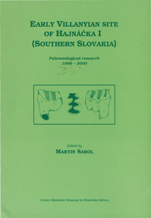 Early Villanyian site of Hajnáčka I (Southern Slovakia)