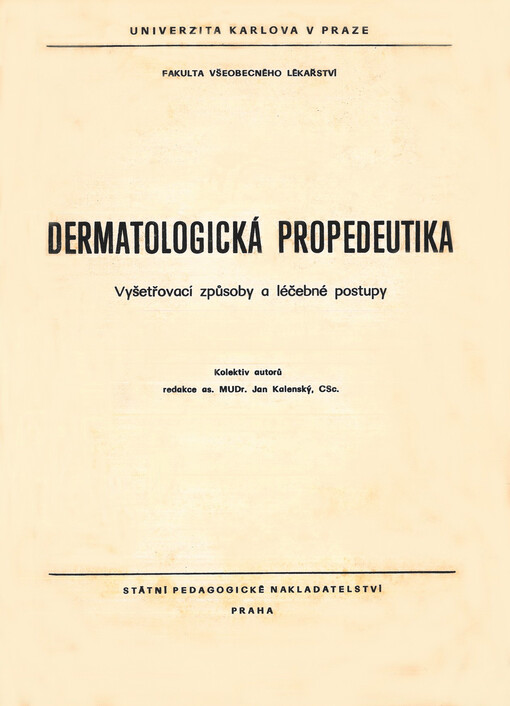 Dermatologická propedeutika