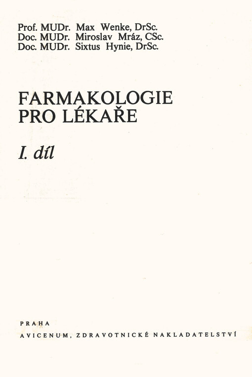 Farmakologie pro lékaře
