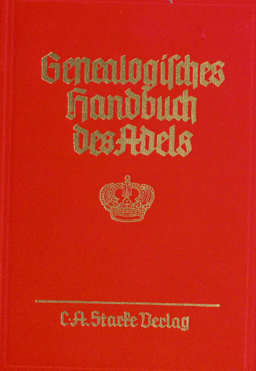 Genealogisches Handbuch der fürstlich Häuser