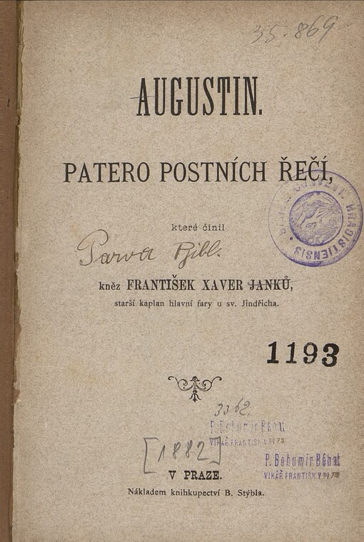 Augustin :patero postních řečí