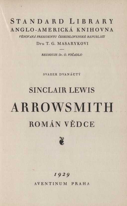 Arrowsmith :román vědce