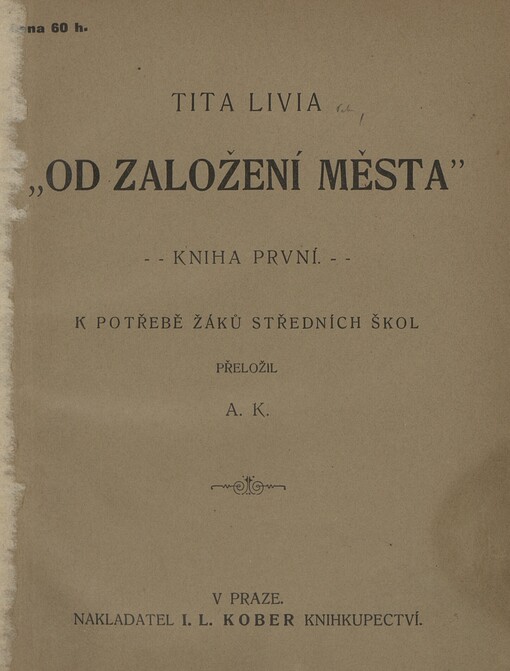 Tita Livia Od založení města