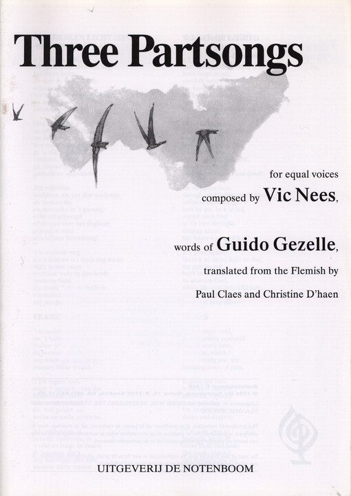 Three Partsongs : for equal voices