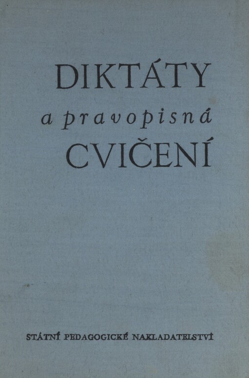 Diktáty a pravopisná cvičení