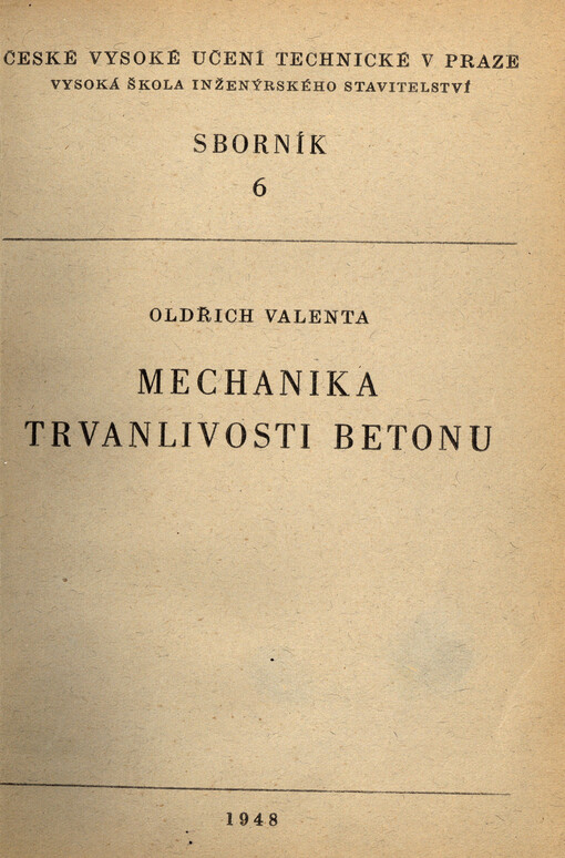 Mechanika trvanlivosti betonu