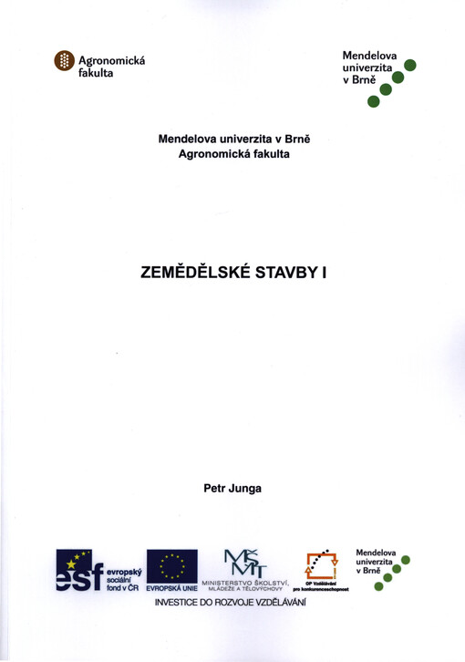Zemědělské stavby, sv. 1