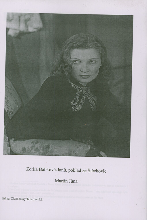 Zorka Babková-Janů, poklad ze Štěchovic
