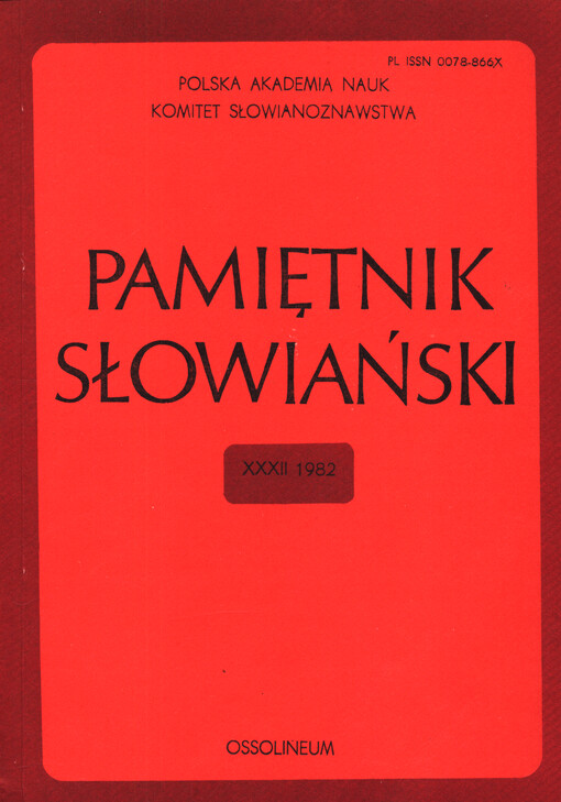 Pamiętnik slowiański : czasopismo naukowe poświęcone słowianoznawstwu