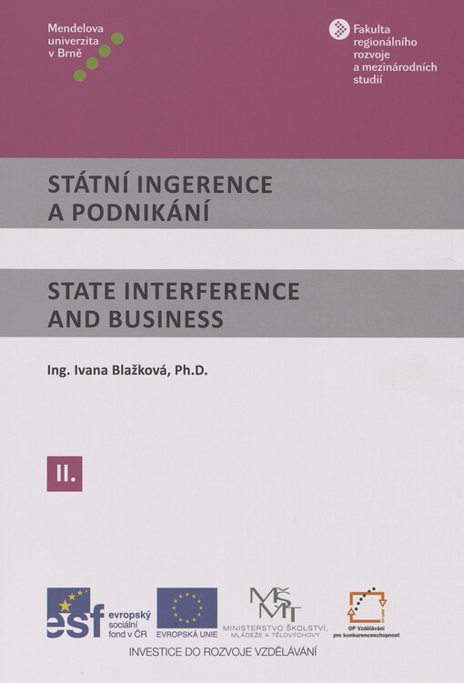 Státní ingerence a podnikání =State interference and business, 2. díl