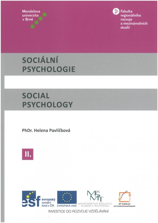 Sociální psychologie =Social psychology