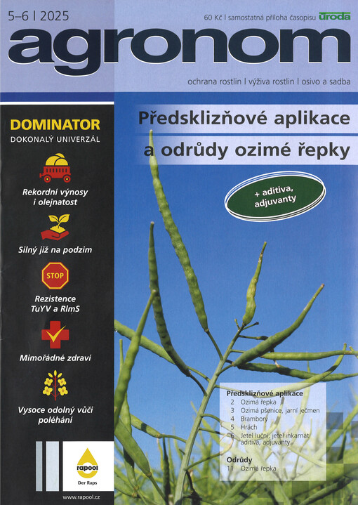 Agronom : samostatná příloha časopisu Úroda