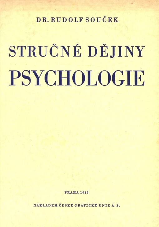 Stručné dějiny psychologie