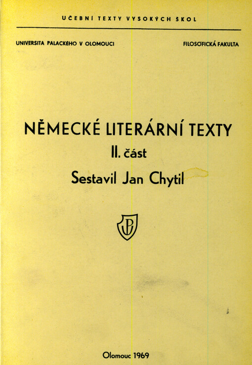 Německé literární texty. II. část