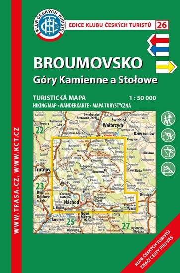 BroumovskoGóry Kamienne a Stołowe : turistická mapa 1:50 000