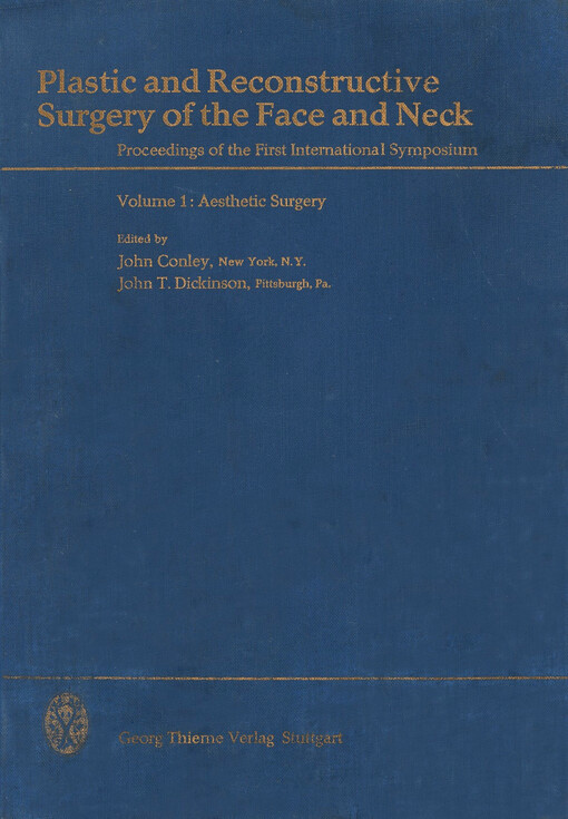 Plastic and reconstructive surgery of the face and neck