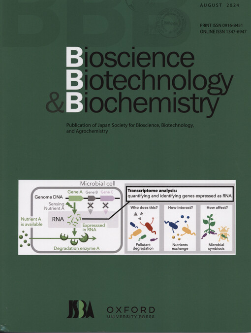Bioscience, biotechnology, and biochemistry.