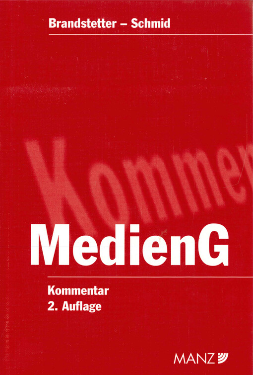 Kommentar zum Mediengesetz