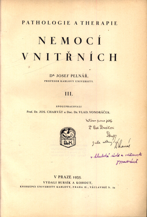 Pathologie a therapie nemocí vnitřních. III