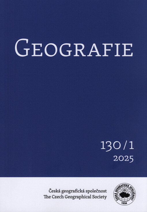 Geografie = Geography : Sborník ČGS