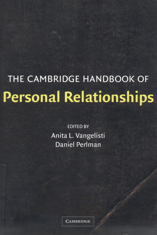 The Cambridge handbook of personal relationships