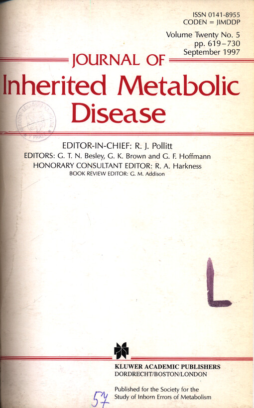 Journal of inherited metabolic disease