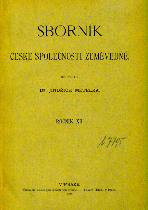 Sborník České společnosti zeměvědné