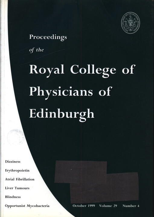 Proceedings of the Royal College of Physicians of Edinburgh