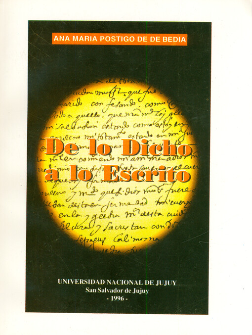 De lo dicho a lo escrito