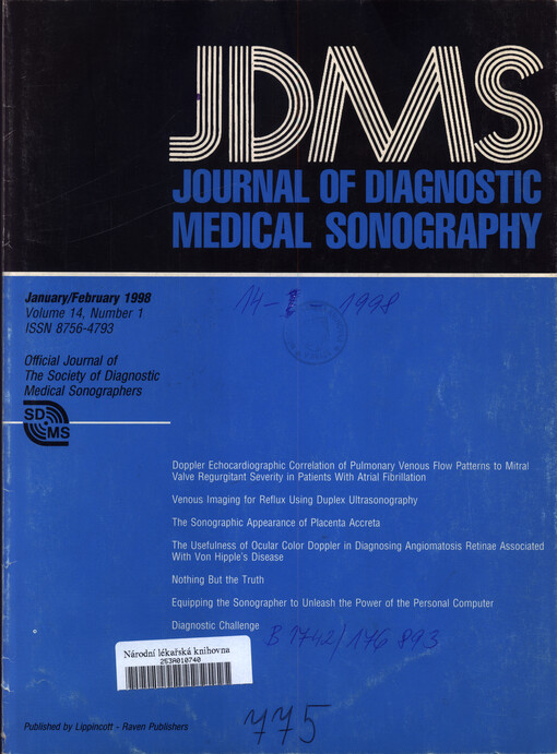 Journal of diagnostic medical sonography : official journal of the Society of Diagnostic Medical Sonographers