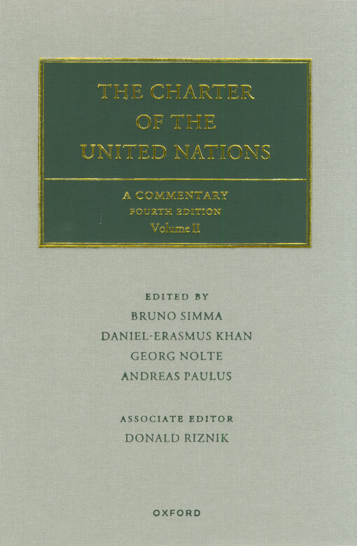 The Charter of the United Nations : a commentary. Volume II
