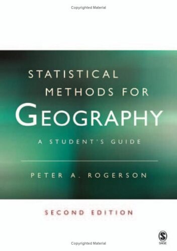 Statistical Methods for Geography: A Student's Guide