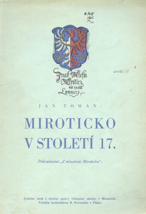 Miroticko v století 17. : pokračování 