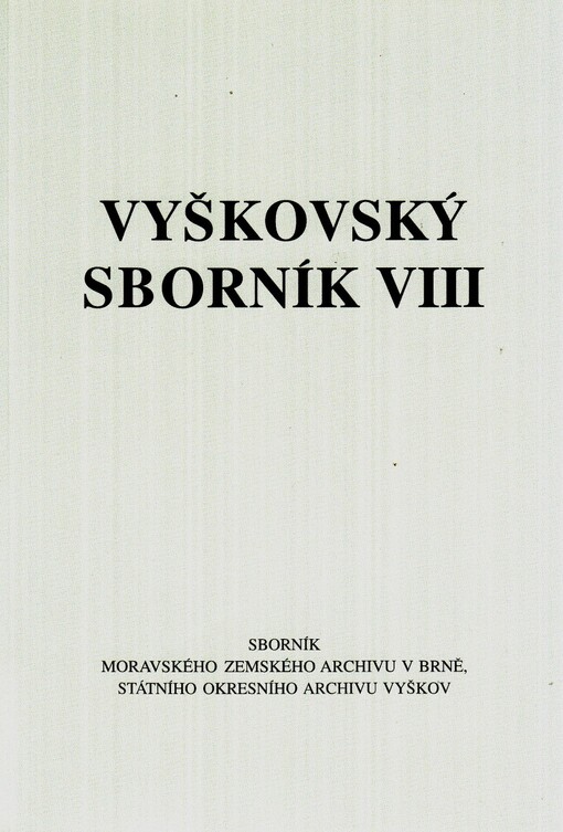 Vyškovský sborník VIII.
